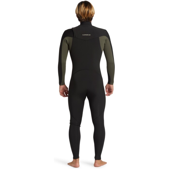 2024 Quiksilver Mens Everyday Sessions 4/3mm Chest Zip Wetsuit EQYW103201 - Thyme